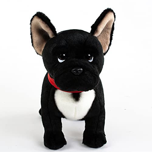 Rothenburg - Peluche de bulldog francés, 30 cm, color negro