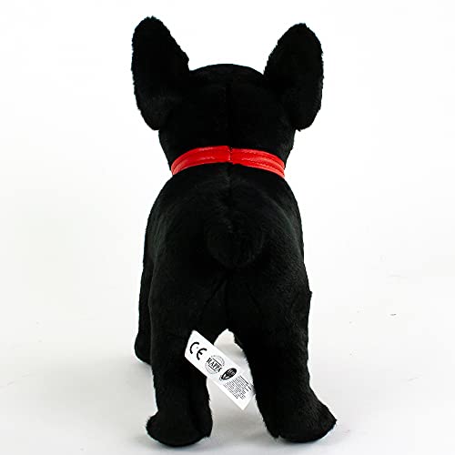 Rothenburg - Peluche de bulldog francés, 30 cm, color negro