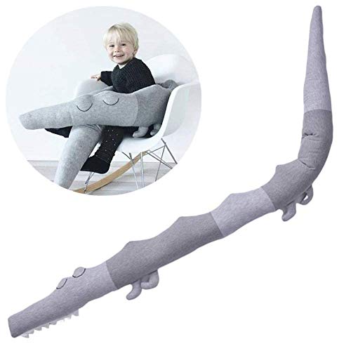 Ruankenshop Peluche Creatividad Peluche Gigante Apaciguar Cojin Cabeza Bebe Dibujos Animados Peluche Papa Noel Regalos para La Casa Camas para NiñOs Gray