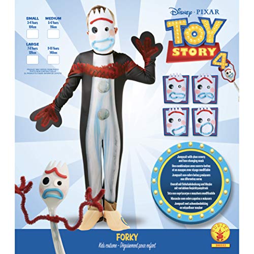 Rubies - Disfraz oficial de Disney Toy Story 4, Forky, tamaño pequeño, edad 3 – 4 años