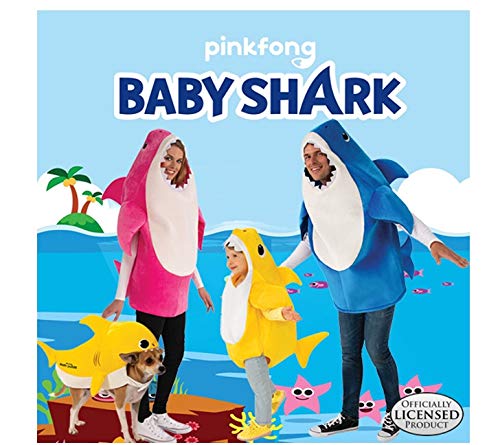 Rubies - Disfraz para Adultos con Chip de Sonido estándar Baby Shark Daddy Shark (701705-STD)