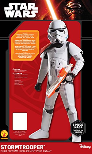 Rubies 's – Disfraz de super Deluxe oficial de Disney Star Wars Stormtrooper, los niños – tamaño grande