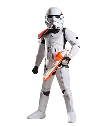 Rubies 's – Disfraz de super Deluxe oficial de Disney Star Wars Stormtrooper, los niños – tamaño grande