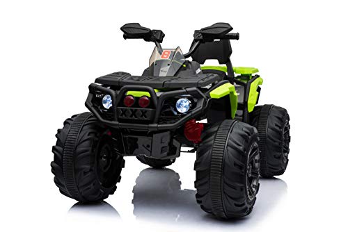 RunRunToys Quad Maverick 12V 4 Motores, Color Verde (MULTIMEC 4036)