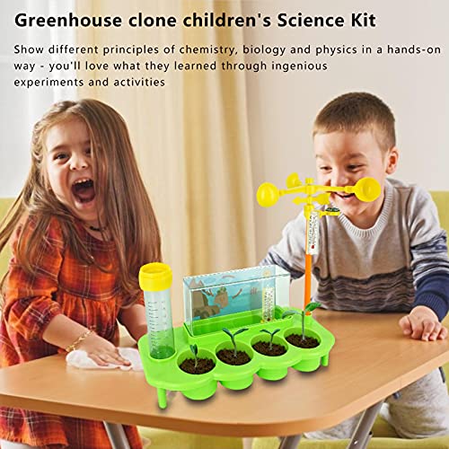 Runsmooth Kit Experimento Científico para Niños Invernadero Kit Botánica para Niños Juguete Estación Meteorológica Juguete Cultivo Plantas Jardín Kit Invernadero Experimental