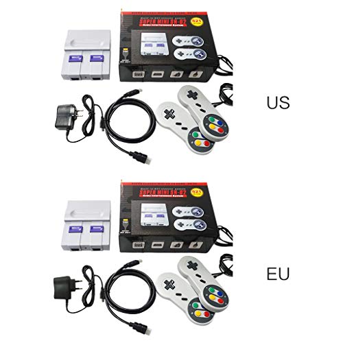 S-TROUBLE Super Mini NES Consola de Videojuegos clásica Retro Reproductor de Juegos de TV Juegos 821 Integrados con gamepads duales