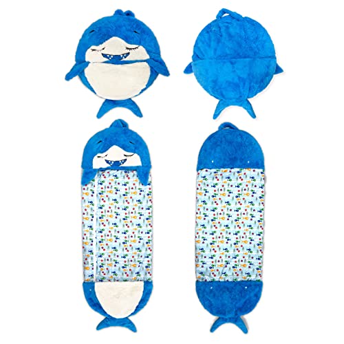 Saco de Dormir Niños Almohada Peluche Convertible 2 en 1【 Saco Infantil Tiburón Shark Sandy 135 cm 】 Dreamy Friends