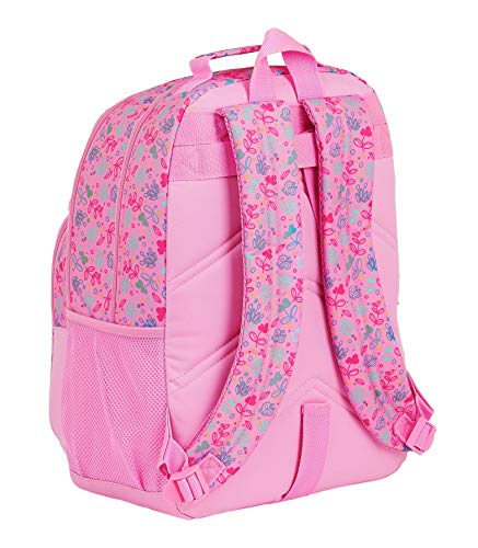 safta 612053560 Mochila Grande Doble Adaptable a Carro Benetton, Rosa