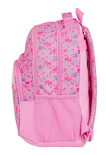 safta 612053560 Mochila Grande Doble Adaptable a Carro Benetton, Rosa