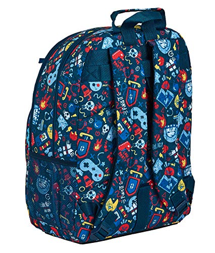 Safta 642042560 Mochila Grande Doble Adaptable a Carro Blackfit8, Azul