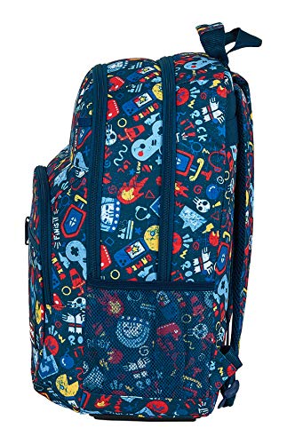 Safta 642042560 Mochila Grande Doble Adaptable a Carro Blackfit8, Azul