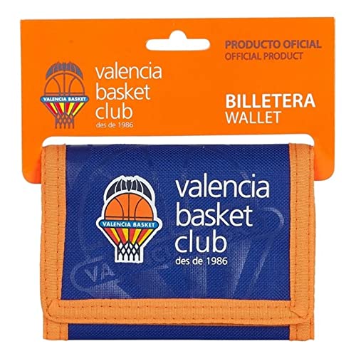 Safta- Cabecera de Valencia Basket Accesorio de Viaje- Billetera, Color Azul/Naranja, 120x50x230 mm (812084036)