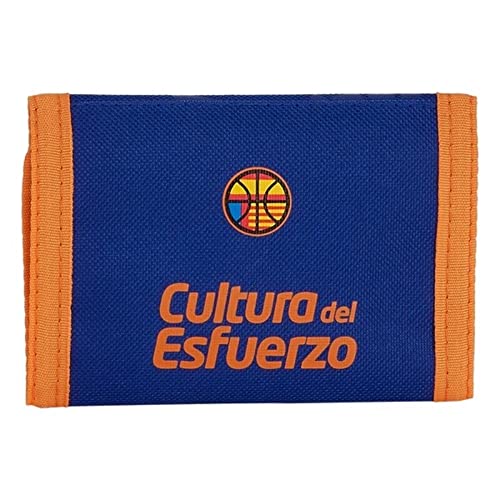 Safta- Cabecera de Valencia Basket Accesorio de Viaje- Billetera, Color Azul/Naranja, 120x50x230 mm (812084036)