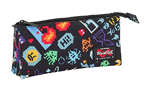 Safta Estuche Escolar Blackfit8 "Bit" Oficial 220x30x100mm, 2018, multicolor, poliéster