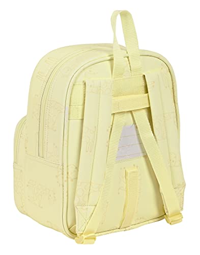 Safta Mochila Guardería Adaptable Carro con Bolsillo Preescolar Jirafa, 220x100x270 mm, Amarillo Claro