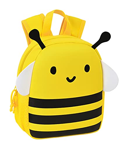 Safta Mochila Neopreno Bee, 200x90x250 mm, Amarillo/Negro