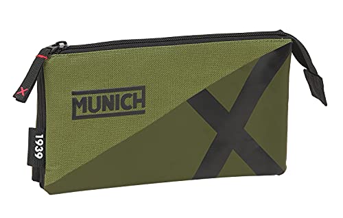 Safta Portatodo Triple de Munich Dynamo, 220x30x120 mm, Verde (M744)