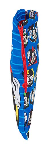 Safta Saquito Merienda Lunch Bag de Mickey Mouse Me Time, 200x250mm, azul/rojo, m