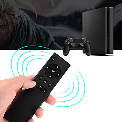 SALUTUY Control Remoto para PS4, para Sony Playstation 4 PS4 Control Remoto Multimedia con DVD 2.4Ghz Controlador De Medios Inalámbrico con Receptor USB para Consola PS4, Negro