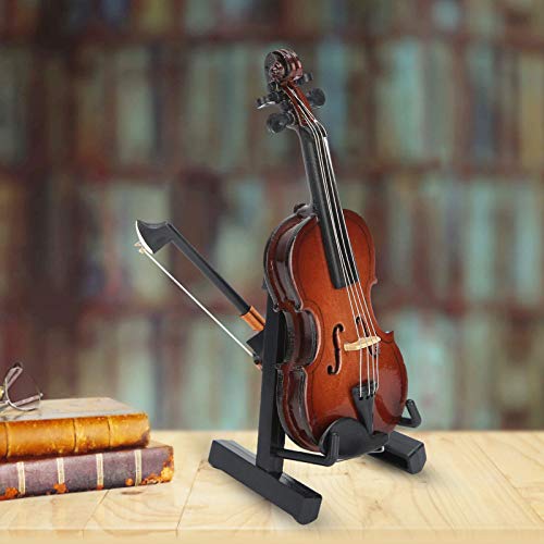 SALUTUY Mini Modelo De Violín, Mini Decoraciones Artesanales De Instrumentos Musicales para Poner La Mesita De Noche, Gabinete De La Sala De Estar