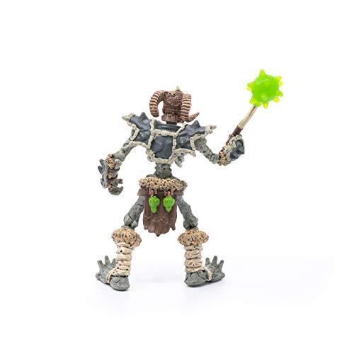 Schleich Figura de Esqueleto de piedra con arma, Colección Eldrador, 18 cm (42450)