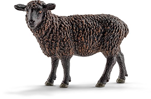 Schleich - Figura Oveja, Color Negro (13785)