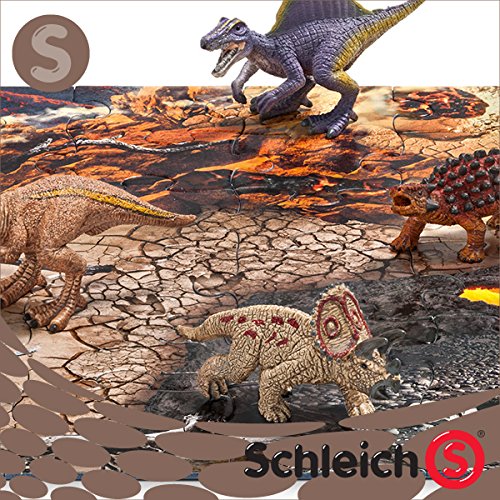 Schleich - Mini Dinos con Puzzle de Zona con Lava (42212)