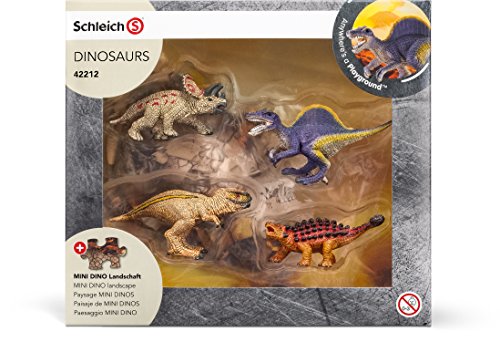 Schleich - Mini Dinos con Puzzle de Zona con Lava (42212)