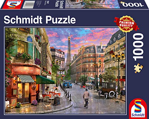 Schmidt Spiele- Puzle (1000 Piezas), diseño de la Torre Eiffel, Multicolor (A2101831)