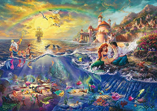 Schmidt Spiele Puzzle 59479 – Puzzle Thomas Kinkade 1000 Piezas Disney Sirenita, Ariel