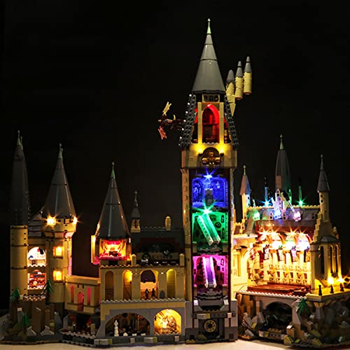 SDFGDFD Kit de Luces LED para Castillo de Hogwarts de Harry Potter - Compatible con Lego 71043 (Juego Lego No Incluido) (con Instrucciones) con Mando a Distancia