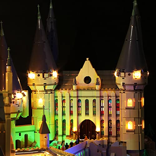 SDFGDFD Kit de Luces LED para Castillo de Hogwarts de Harry Potter - Compatible con Lego 71043 (Juego Lego No Incluido) (con Instrucciones) con Mando a Distancia