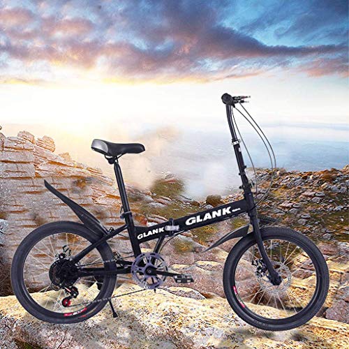 SEESEE.U Bicicleta de montaña Plegable de 20 Pulgadas, Bicicleta de MTB, Bicicleta Plegable Ciclismo de cercanías Bicicleta Plegable Bicicleta de Coche para Estudiantes Adultos de Mujer Ligera Alta r