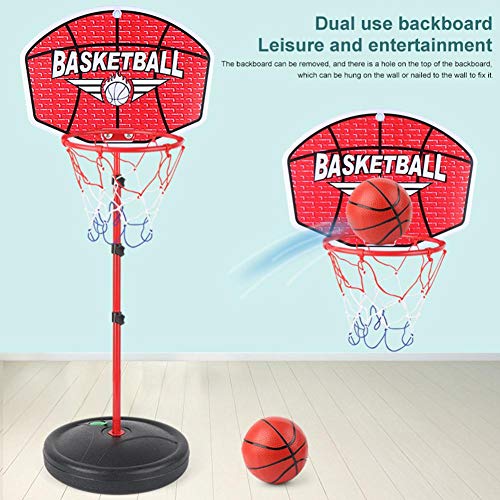 seraphicar Aro y Soporte de Baloncesto, Soportes de Baloncesto de 1.5 m Diseño de Altura Ajustable, Conjunto de Soporte de Baloncesto para Juguetes Divertidos para niños en Interiores y Exteriores