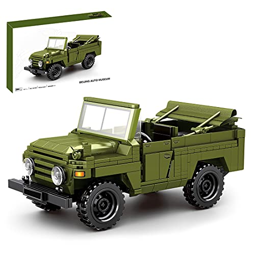 SEREIN Juego de construcción de 626 piezas de ingeniería para coche, camión militar, modelo de camión con tracción trasera, juguete de construcción compatible con Lego