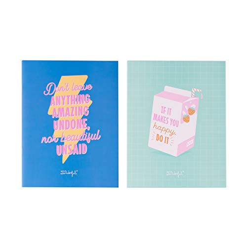 Set de dos libretas A4 grapadas - Don’t leave anything amazing undone