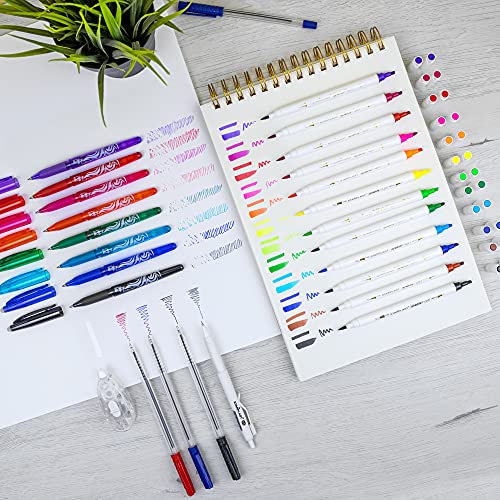 SET STUDYGRAMMER STARPLAST - Material de papelería, para lettering y caligrafía moderna, temática unicolor, 3 colores pastel, para uso escolar, tareas diarias o instituto - TURQUESA