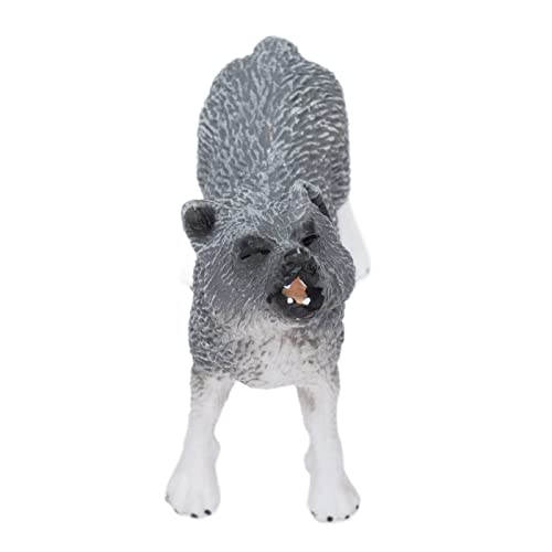 Shanrya Juguetes de Figura de Lobo, Modelo de Animal de Lobo ártico Imaginativo Realista para Decoración de Tartas para Colección