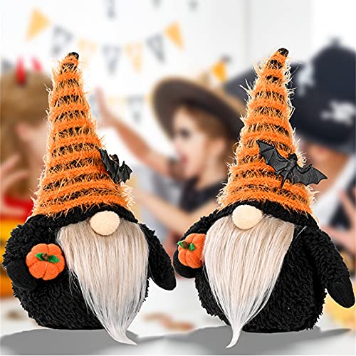 Sheey Muñecas Bonitas de Halloween, Decoración de Calabaza para Halloween, Muñeca sin Rostro Murciélago Decoración para Muñecas Muñeco de Juguete con Barba Larga Apto para Niños y Adultos