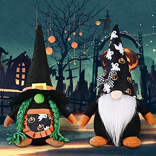 Sheey Muñecas Bonitas de Halloween, Decoración de Calabaza para Halloween, Muñeca sin Rostro Murciélago Decoración para Muñecas Muñeco de Juguete con Barba Larga Apto para Niños y Adultos