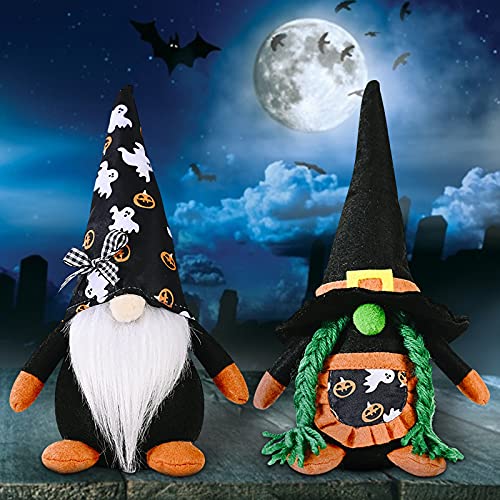 Sheey Muñecas Bonitas de Halloween, Decoración de Calabaza para Halloween, Muñeca sin Rostro Murciélago Decoración para Muñecas Muñeco de Juguete con Barba Larga Apto para Niños y Adultos