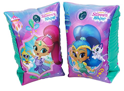 Shimmer and Shine-25453 Shimmer & Shine Set Manguitos hinchables, Multicolor (Saica 2653)