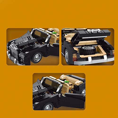 SINI Bloques de construcción para coche, 1096, bloques de construcción de tecnología descapotable, juego de construcción de coches deportivos, estilo vintage, compatible con Lego Technic – 10006