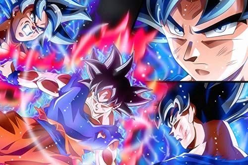 SJJUAN Dragon Ball 1000 Piezas Rompecabezas De Madera Anime Cartoon Super Saiyan Goku Rompecabezas para Adultos Rompecabezas De 1000 Piezas Juguetes