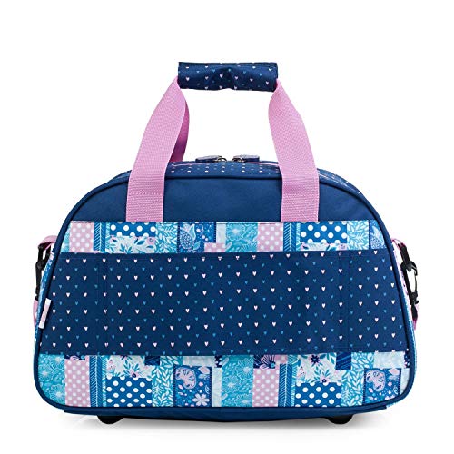 SKPAT - Bolsa Infantil de Deporte para Niña Estampada. Cinta para Trolley. Colegio Viaje Gimnasio Extraescolar. Apertura Amplia. Accesorios a Juego. Estilo y Marca. 130040, Color Azul