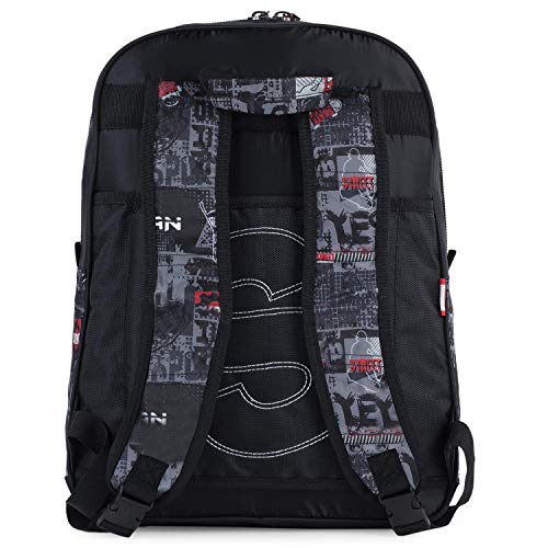 SKPAT - Mochila Escolar Niño Primaria Grande Adaptable a Carro con Ruedas - Mochila Infantil Niño para Colegio Resistente y Ligera de Marca SKPAT. Asa Superior y Tiras Ajustables. 131601, Color Negro