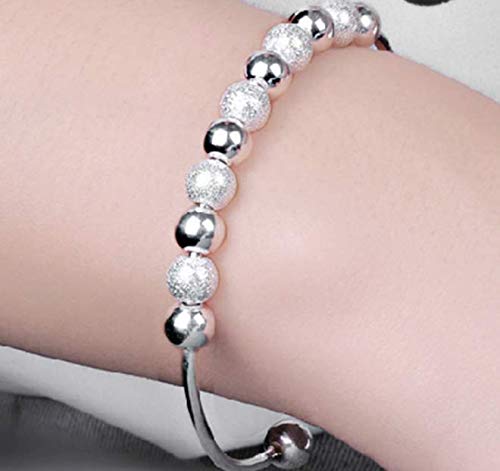 skyllc® Preciosa Pulsera de Joyeria de con Perlas, Pulsera de la Moda, Buena Suerte puño Abierto para Las Mujeres y Las niñas