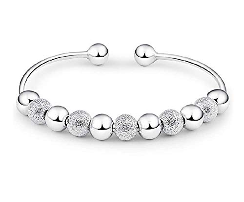 skyllc® Preciosa Pulsera de Joyeria de con Perlas, Pulsera de la Moda, Buena Suerte puño Abierto para Las Mujeres y Las niñas