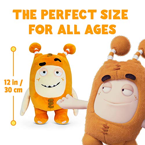 Slick Oddbods Juguete de Peluche Suave — para Niños y Niñas — Naranja (30cm de Altura)