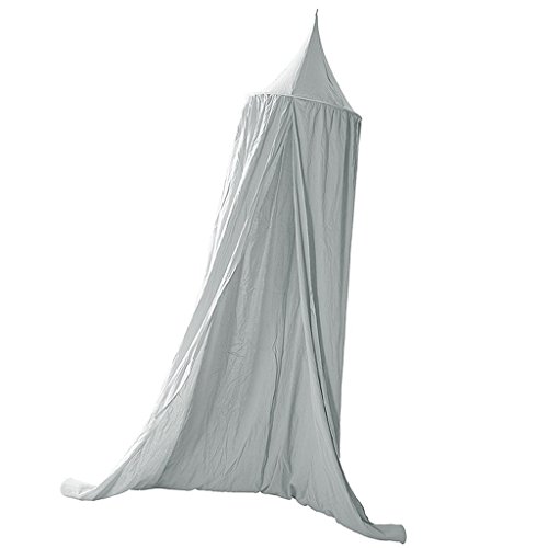 SM SunniMix Bonita Cama de Cuna, Mosquitera, Cama con Dosel, Cortina de Cama con Dosel para Decoración de Guardería - Gris